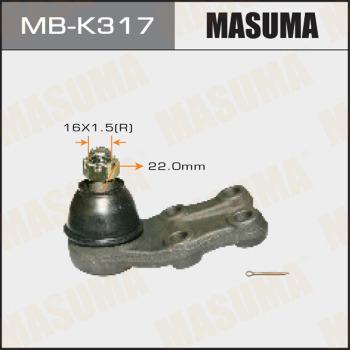 MASUMA MB-K317 - Шаровая опора, несущий / направляющий шарнир autospares.lv