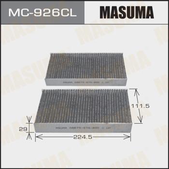 MASUMA MC-926CL - Фильтр воздуха в салоне autospares.lv