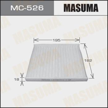 MASUMA MC-526 - Фильтр воздуха в салоне autospares.lv