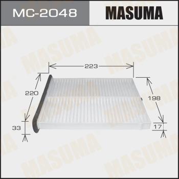 MASUMA MC-2048 - Фильтр воздуха в салоне autospares.lv