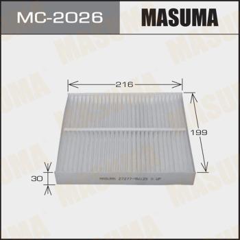MASUMA MC-2026 - Фильтр воздуха в салоне autospares.lv