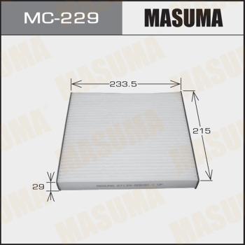 MASUMA MC-229 - Фильтр воздуха в салоне autospares.lv