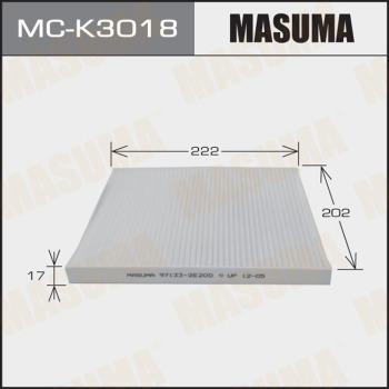 MASUMA MC-K3018 - Фильтр воздуха в салоне autospares.lv