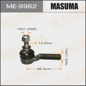 MASUMA ME-9962 - Наконечник рулевой тяги, шарнир autospares.lv