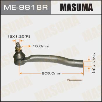 MASUMA ME-9818R - Наконечник рулевой тяги, шарнир autospares.lv