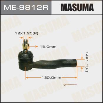 MASUMA ME-9812R - Наконечник рулевой тяги, шарнир autospares.lv