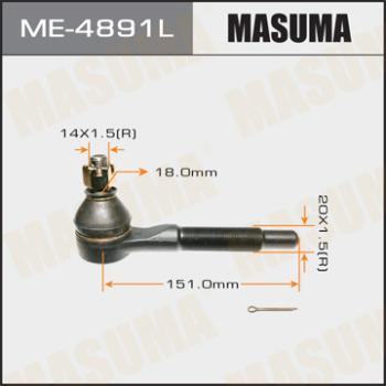 MASUMA ME-4891L - Наконечник рулевой тяги, шарнир autospares.lv