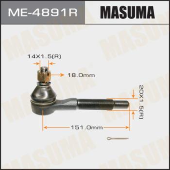 MASUMA ME-4891R - Наконечник рулевой тяги, шарнир autospares.lv