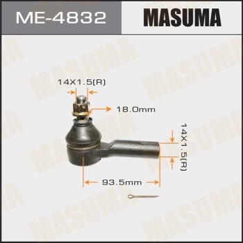 MASUMA ME-4832 - Наконечник рулевой тяги, шарнир autospares.lv