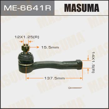 MASUMA ME-6641R - Наконечник рулевой тяги, шарнир autospares.lv