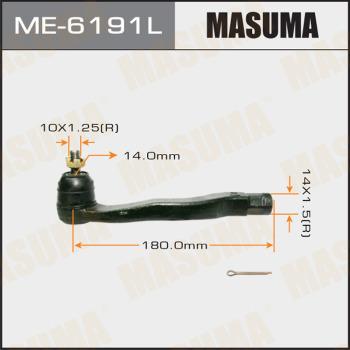MASUMA ME-6191L - Наконечник рулевой тяги, шарнир autospares.lv