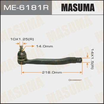 MASUMA ME-6181R - Наконечник рулевой тяги, шарнир autospares.lv