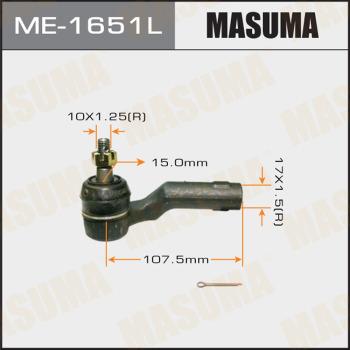 MASUMA ME-1651L - Наконечник рулевой тяги, шарнир autospares.lv
