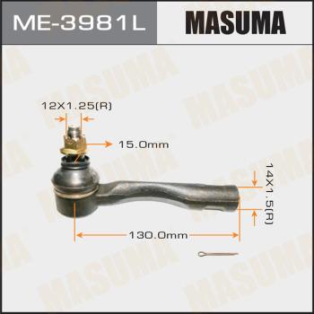 MASUMA ME-3981L - Наконечник рулевой тяги, шарнир autospares.lv