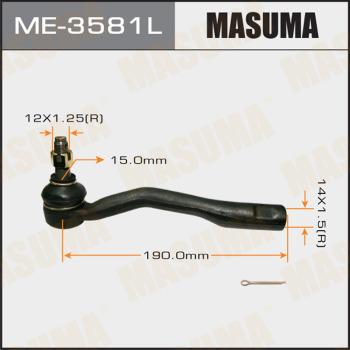 MASUMA ME-3581L - Наконечник рулевой тяги, шарнир autospares.lv