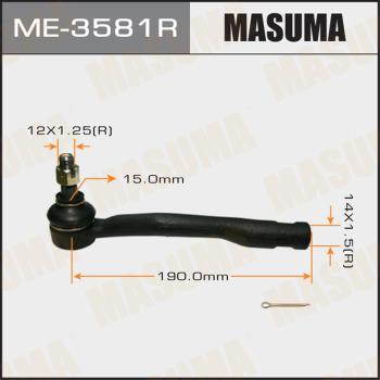 MASUMA ME-3581R - Наконечник рулевой тяги, шарнир autospares.lv