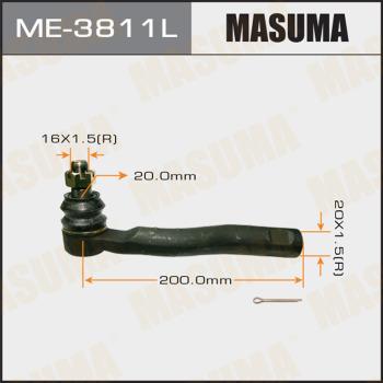 MASUMA ME-3811L - Наконечник рулевой тяги, шарнир autospares.lv