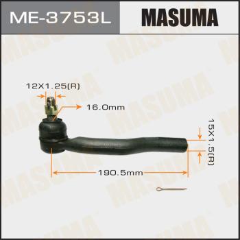 MASUMA ME-3753L - Наконечник рулевой тяги, шарнир autospares.lv