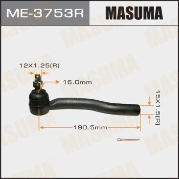 MASUMA ME-3753R - Наконечник рулевой тяги, шарнир autospares.lv