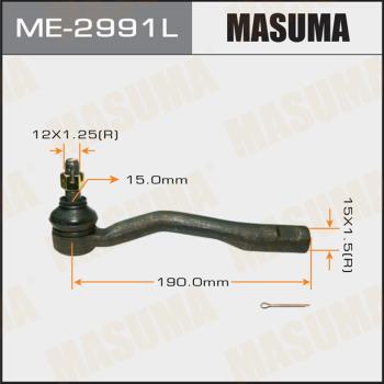 MASUMA ME-2991L - Наконечник рулевой тяги, шарнир autospares.lv