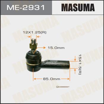 MASUMA ME-2931 - Наконечник рулевой тяги, шарнир autospares.lv