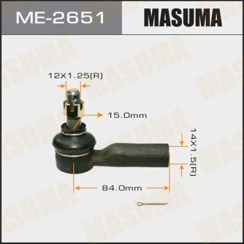 MASUMA ME-2651 - Наконечник рулевой тяги, шарнир autospares.lv