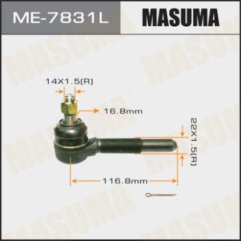 MASUMA ME-7831L - Наконечник рулевой тяги, шарнир autospares.lv