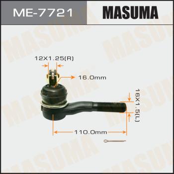 MASUMA ME-7721 - Наконечник рулевой тяги, шарнир autospares.lv