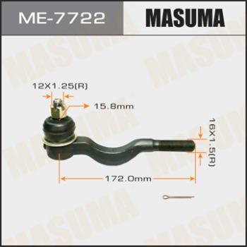 MASUMA ME-7722 - Наконечник рулевой тяги, шарнир autospares.lv