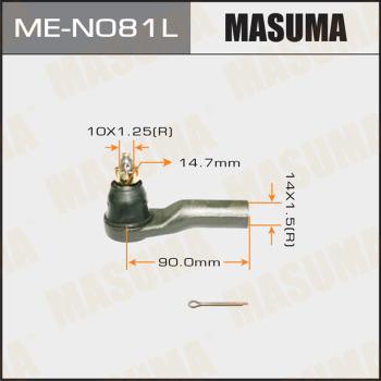 MASUMA ME-N081L - Наконечник рулевой тяги, шарнир autospares.lv