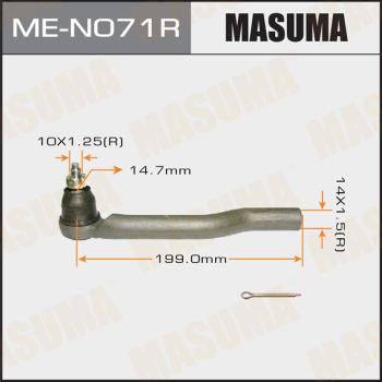 MASUMA ME-N071R - Наконечник рулевой тяги, шарнир autospares.lv