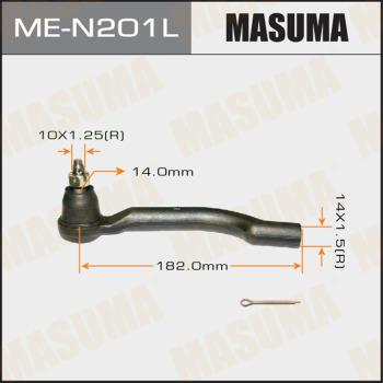 MASUMA ME-N201L - Наконечник рулевой тяги, шарнир autospares.lv