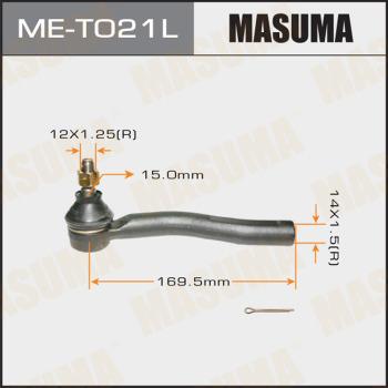 MASUMA ME-T021L - Наконечник рулевой тяги, шарнир autospares.lv