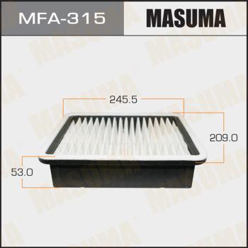 MASUMA MFA-315 - Воздушный фильтр, двигатель autospares.lv