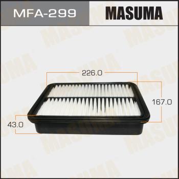 MASUMA MFA-299 - Воздушный фильтр, двигатель autospares.lv