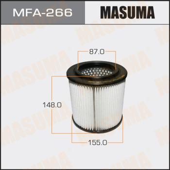 MASUMA MFA-266 - Воздушный фильтр, двигатель autospares.lv