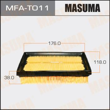 MASUMA MFA-T011 - Воздушный фильтр, двигатель autospares.lv
