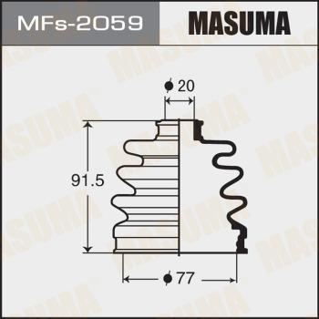 MASUMA MFs-2059 - Пыльник, приводной вал autospares.lv