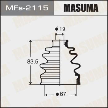 MASUMA MFs-2115 - Пыльник, приводной вал autospares.lv