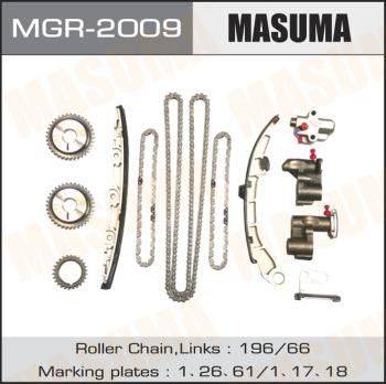 MASUMA MGR-2009 - Комплект цепи привода распредвала autospares.lv