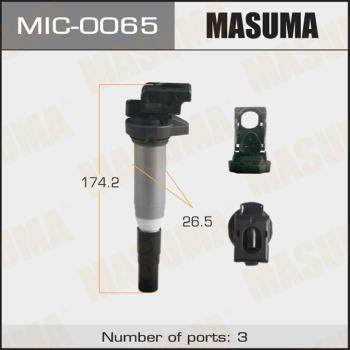 MASUMA MIC-0065 - Катушка зажигания autospares.lv