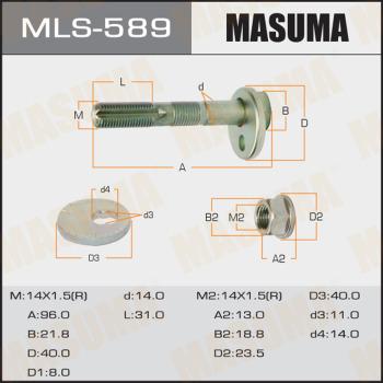 MASUMA MLS-589 - Болт регулировки развала колёс autospares.lv