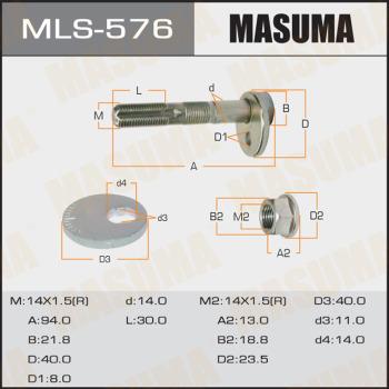 MASUMA MLS-576 - Болт регулировки развала колёс autospares.lv