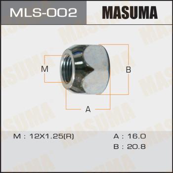 MASUMA MLS-002 - Гайка крепления колеса autospares.lv