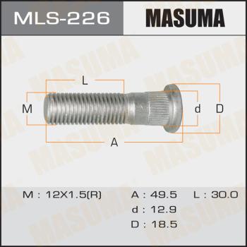 MASUMA MLS-226 - Шпилька ступицы колеса autospares.lv