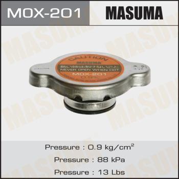 MASUMA MOX-201 - Крышка, резервуар охлаждающей жидкости autospares.lv