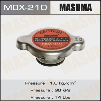 MASUMA MOX-210 - Крышка, резервуар охлаждающей жидкости autospares.lv