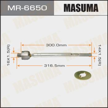 MASUMA MR-6650 - Осевой шарнир, рулевая тяга autospares.lv