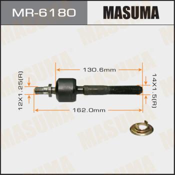 MASUMA MR-6180 - Осевой шарнир, рулевая тяга autospares.lv