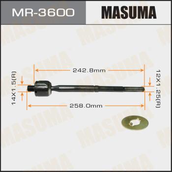 MASUMA MR-3600 - Осевой шарнир, рулевая тяга autospares.lv